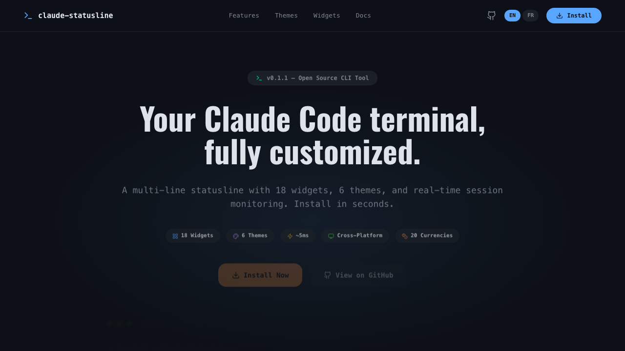 Claude Statusline - capture 1